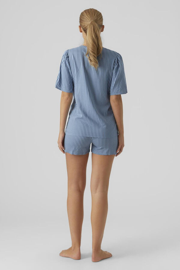 Womensecret Short cotton maternity pyjamas bleu
