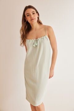Womensecret Green 100% cotton nightgown Zelena