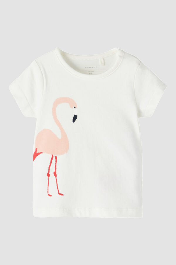 Womensecret Baby girls' short-sleeved T-shirt Weiß