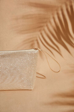 Womensecret Gold medium-sized vanity case yellow