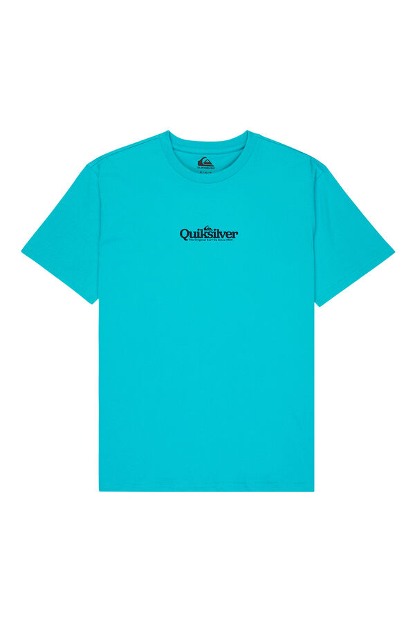 Quiksilver Plain logo short-sleeved T-shirt blue