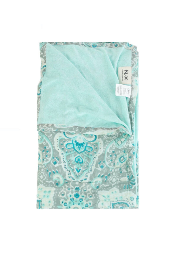 Kbas Par&eacute;o serviette en coton bleu