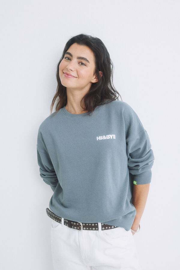 Womensecret Sweatshirt com logo cinza cinzento