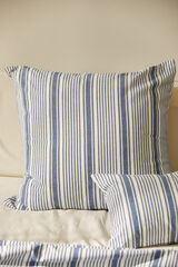 Calma House Haiti blue striped cushion cover blue
