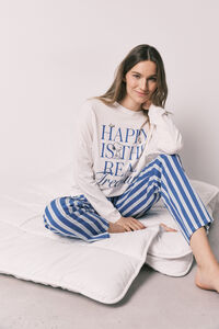 Women'secret Pyjama long en coton Snoopy Happy