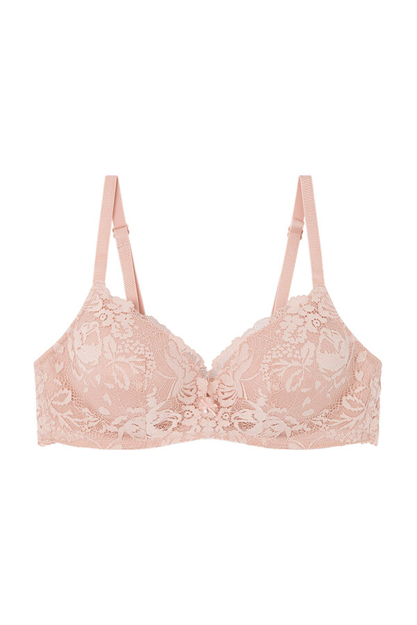 Womensecret LOVELY Pink lace triangle bra pink