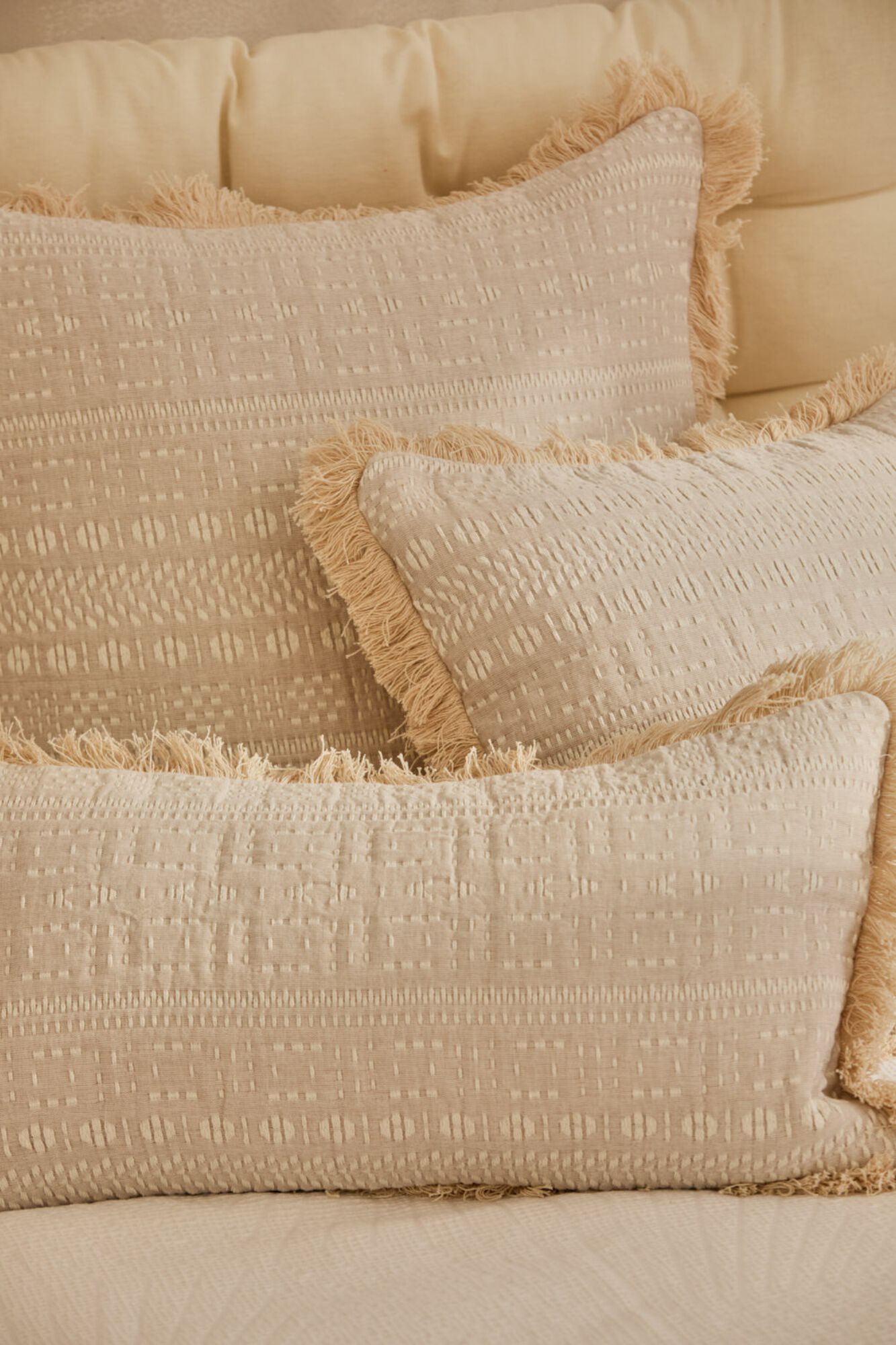 Calma House Funda coj&iacute;n de algod&oacute;n de 45x45