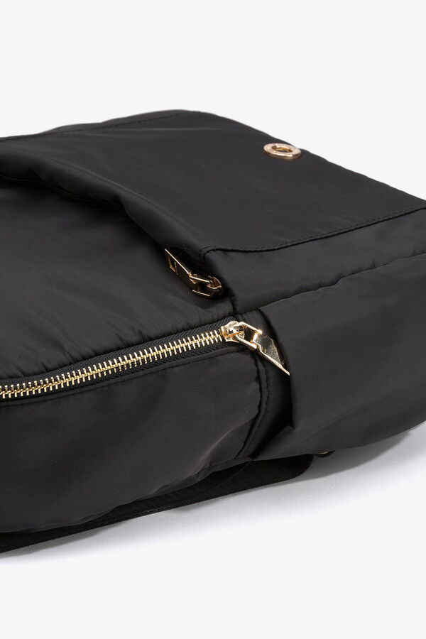 Vilanova Mochila de nylon acolchoada preto