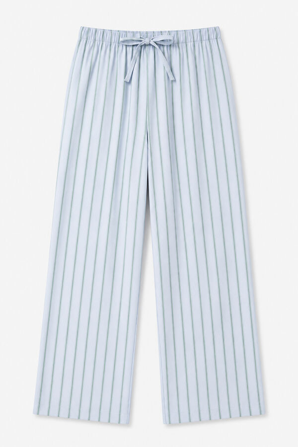 Women'secret Plave duge pantalone na pruge Print