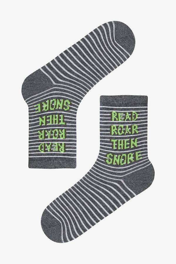Penti Striped dragon 3-pack ankle socks printed