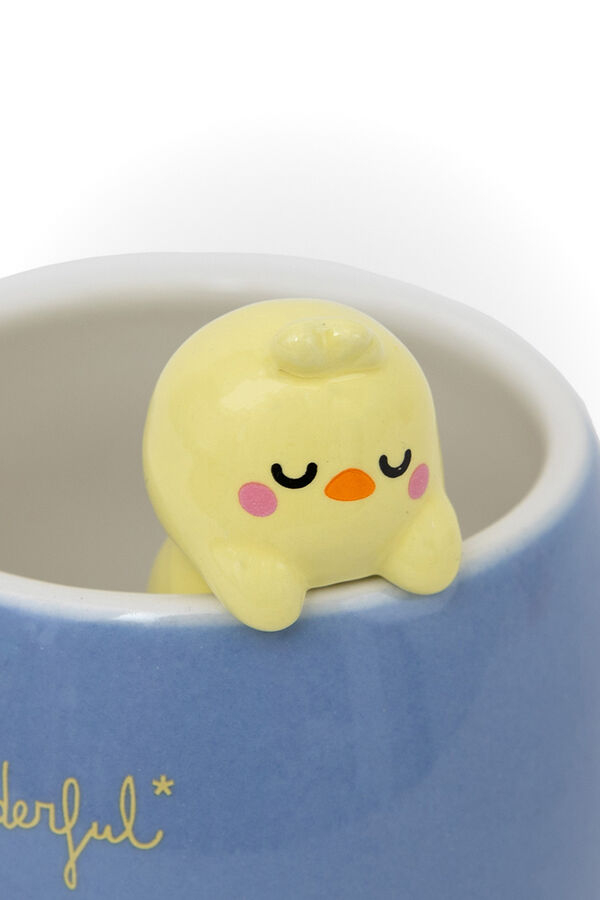 Mr. Wonderful Taza 3D Lazy pollito - Big dreams, tiny effort estampado