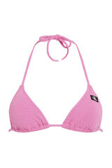 Womensecret Triangle bikini top - CK Monogram Texture rózsaszín
