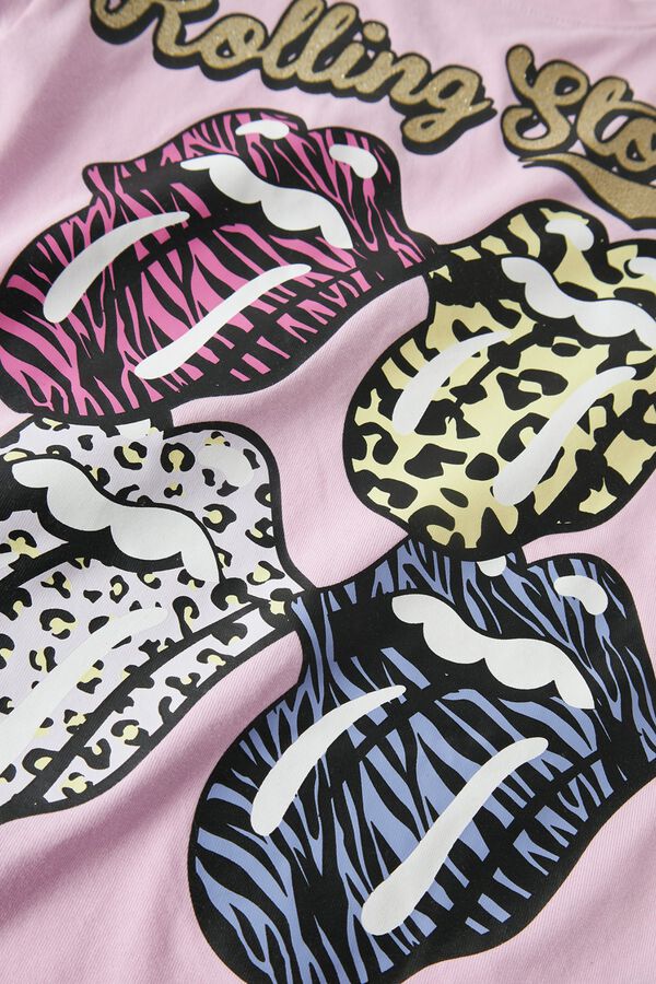 Name it Girl's Rolling Stone T-shirt pink