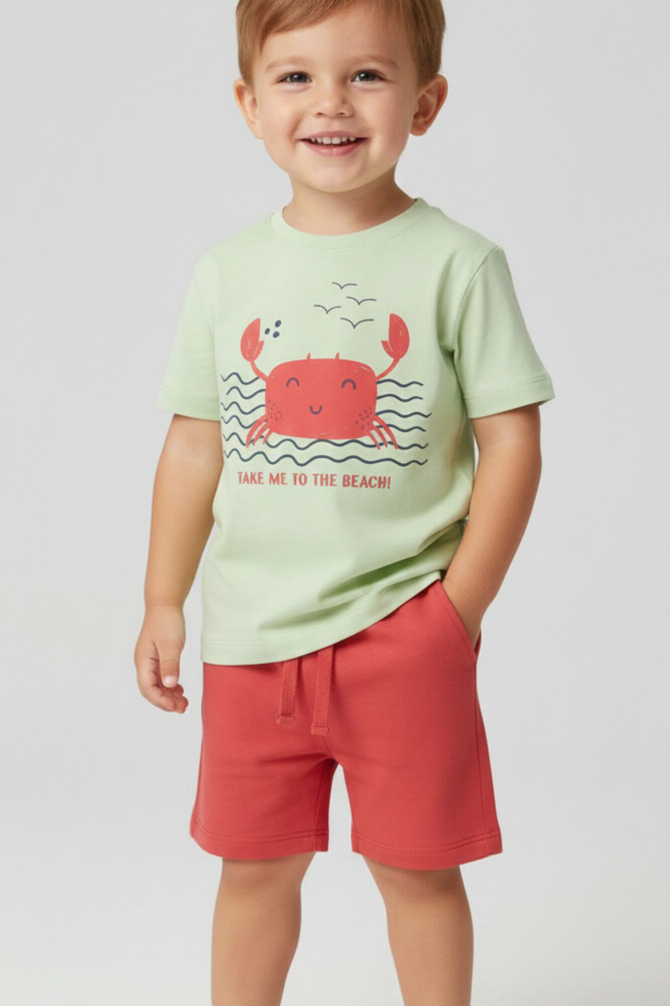 Name it Kinder-Baumwoll-Shorts mit Kordelzug