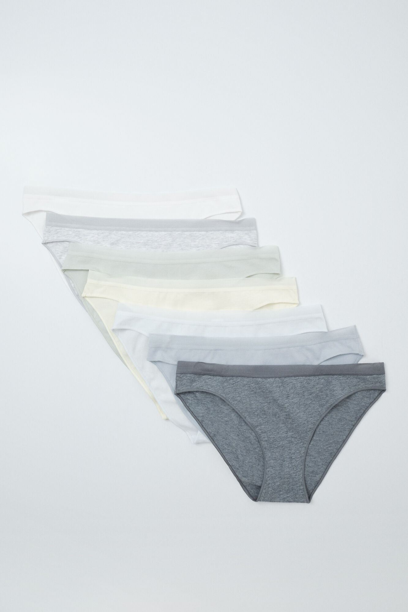 Women'secret Pack 7 bragas cl&aacute;sicas algod&oacute;n lisas