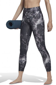 Womensecret Adidas Wms Yoga Essentials 7/8 Tight Grey Two/Trace Grey printed