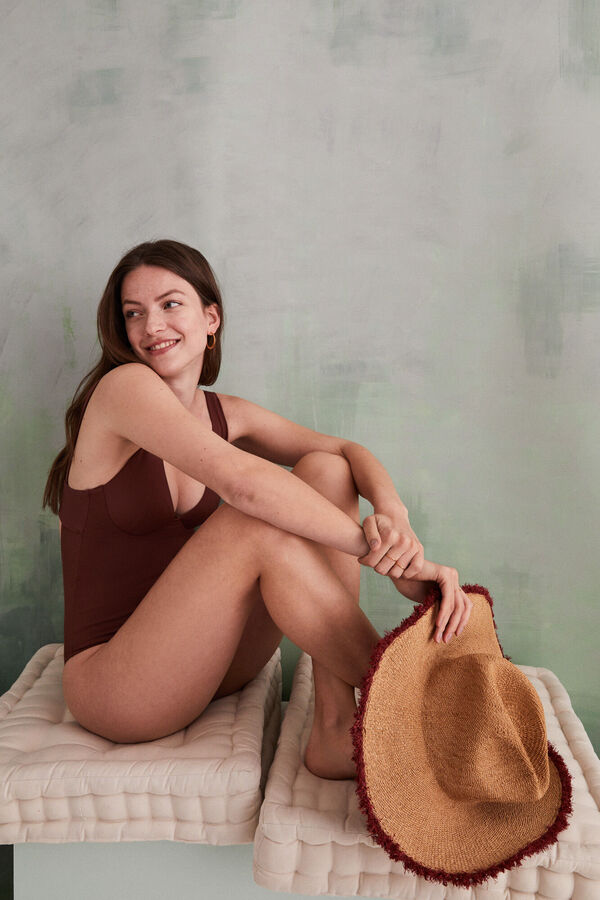 Womensecret Maillot de bain sculptant marron  nude