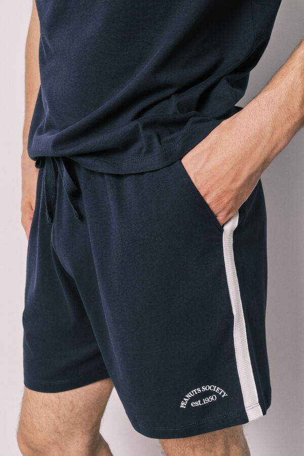 Women'secret 100% cotton men's short pyjamas SNOOPY blue