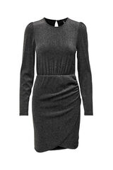 Only Maternity Vestido cocktail premam&aacute; negro en tejido con detalle de purpurina negro