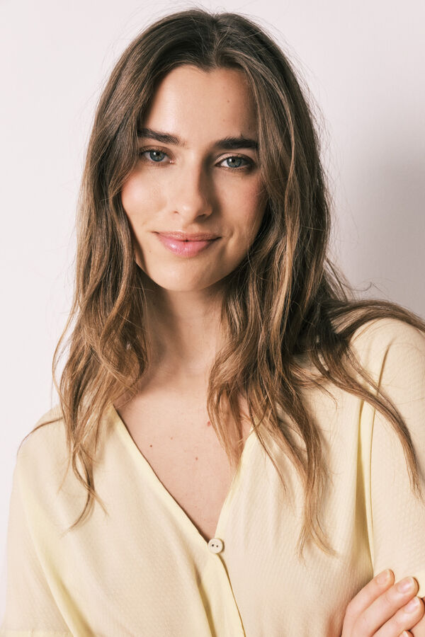 Women'secret Long wrap pyjamas with buttons printed