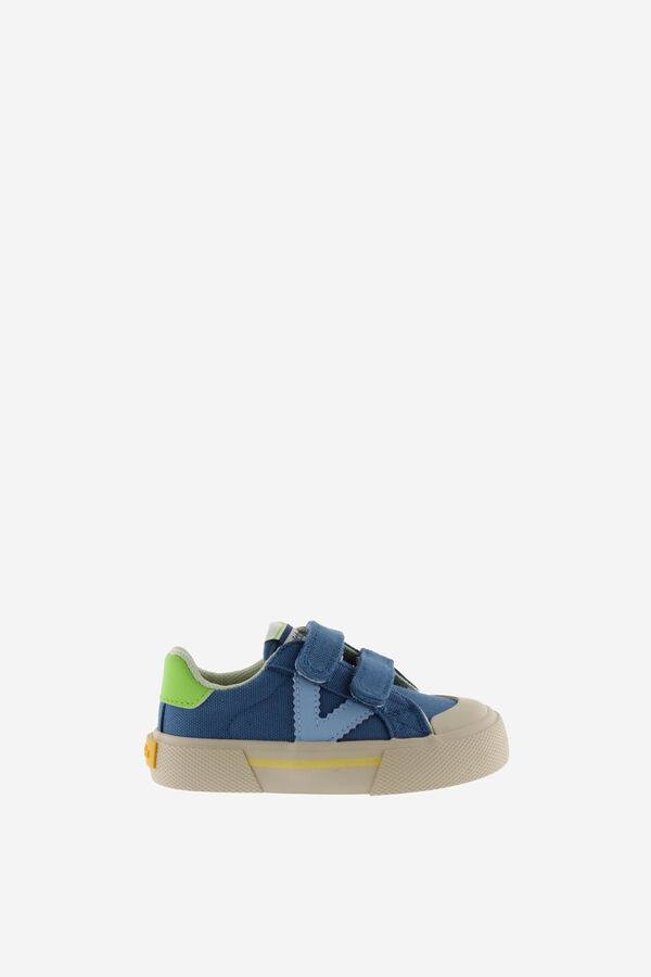Victoria Multicoloured canvas kids' sneakers blue