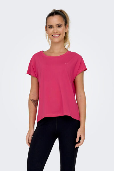 Womensecret Short-sleeved sports T-shirt rose