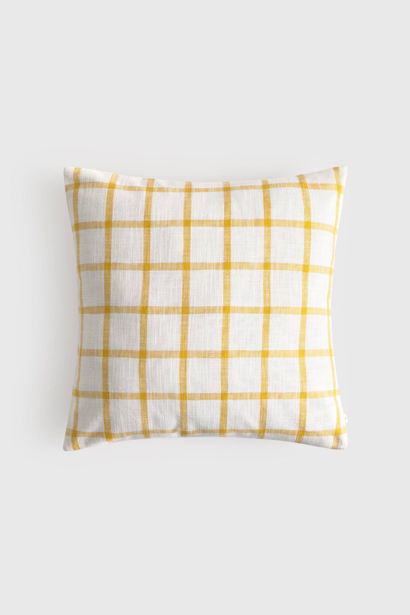 Textura Capa de almofada em algod&atilde;o aos quadrados