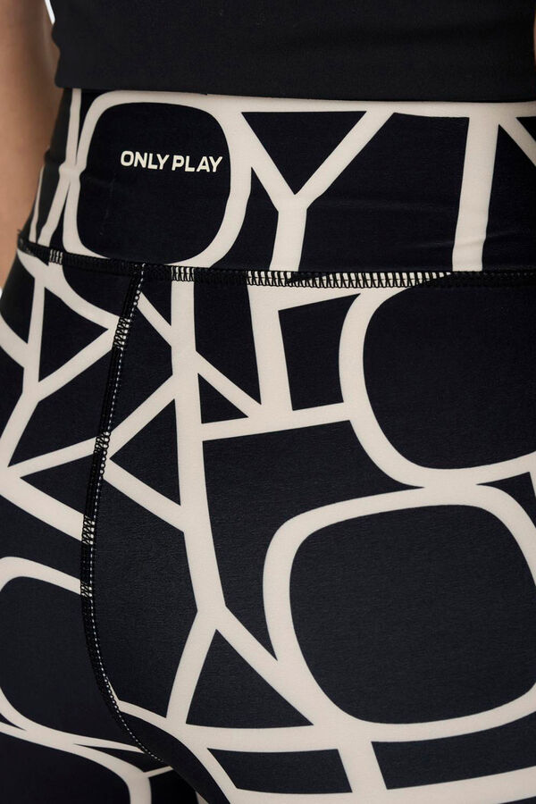 Only Play logo print leggings fekete