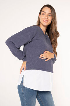 Womensecret Camisa amamentação com falso sweater azul
