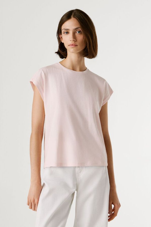 Pepe Jeans Camiseta manga corta cuello redondo rosa