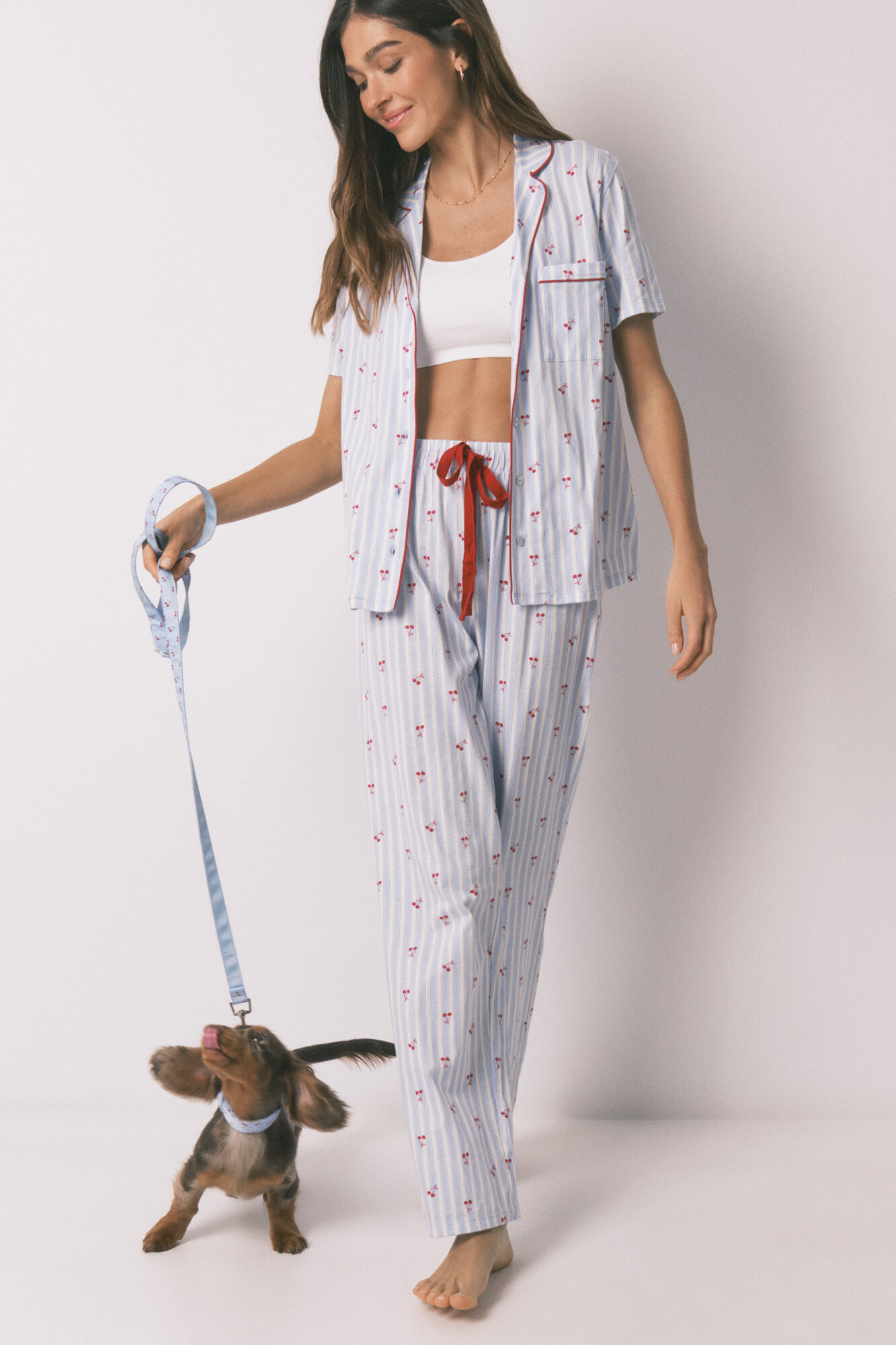 Women'secret Blue cherry dog leash