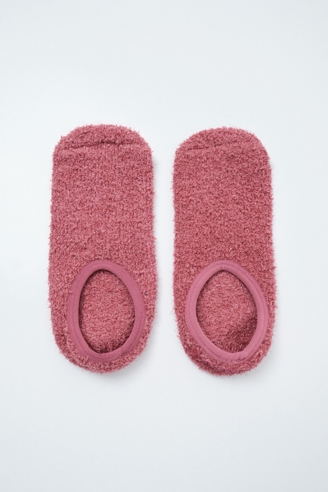 Women'secret Pink fluffy slip-on socks