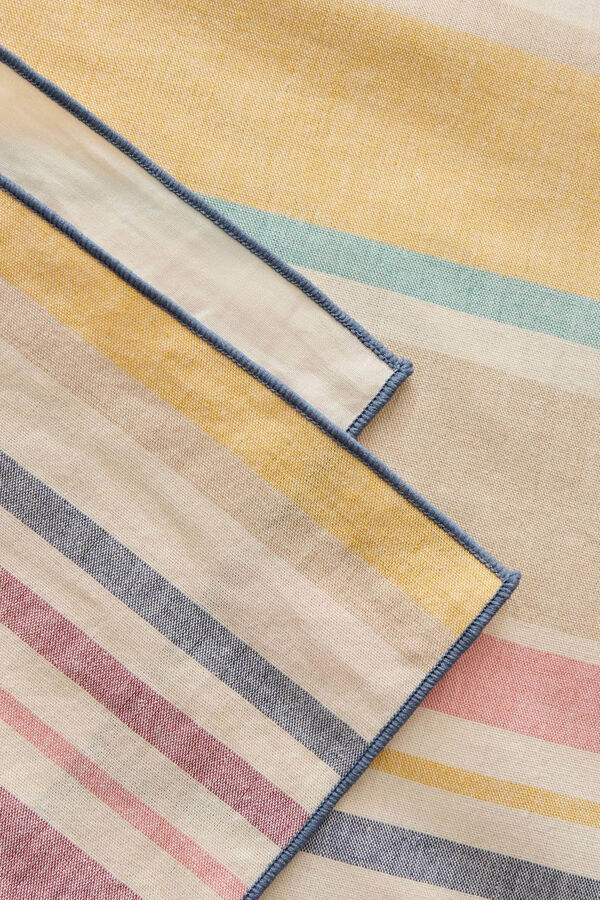 Textura Funda N&oacute;rdica A Rayas De Hilo Tintado blue