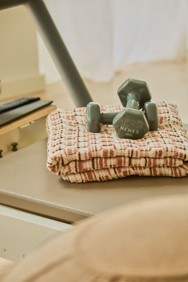 Calma House Toalla de ba&ntilde;o algod&oacute;n rizo jacquard Mercurio 90x150 naranja