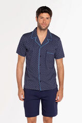Punto Blanco 100% cotton short classic pyjamas blue