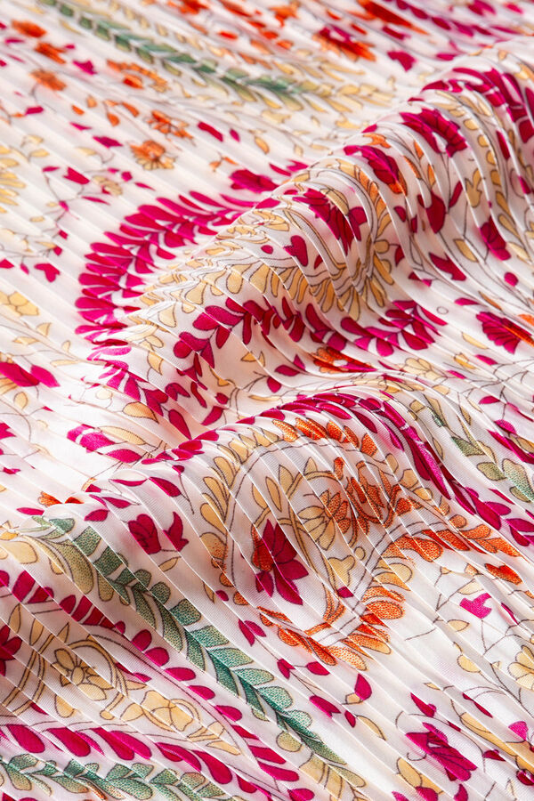 Vilanova Pa&ntilde;uelo estampado plisado estampado