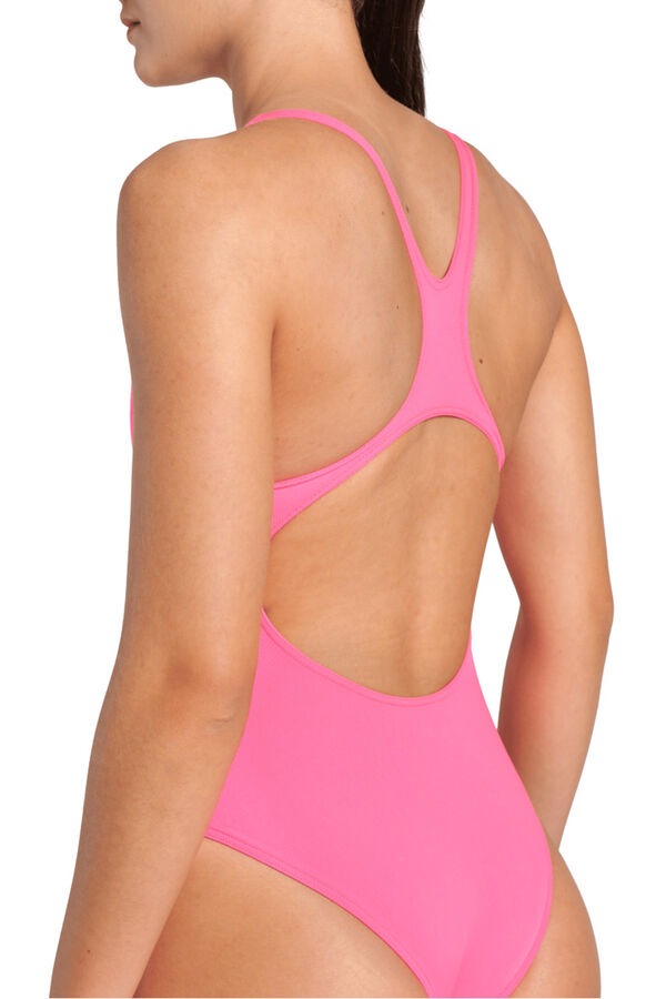 Womensecret Fato de banho liso Arena Performance para mulher Swim Pro Team rosa