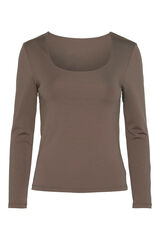 Womensecret reversible long sleeve bodysuit grey