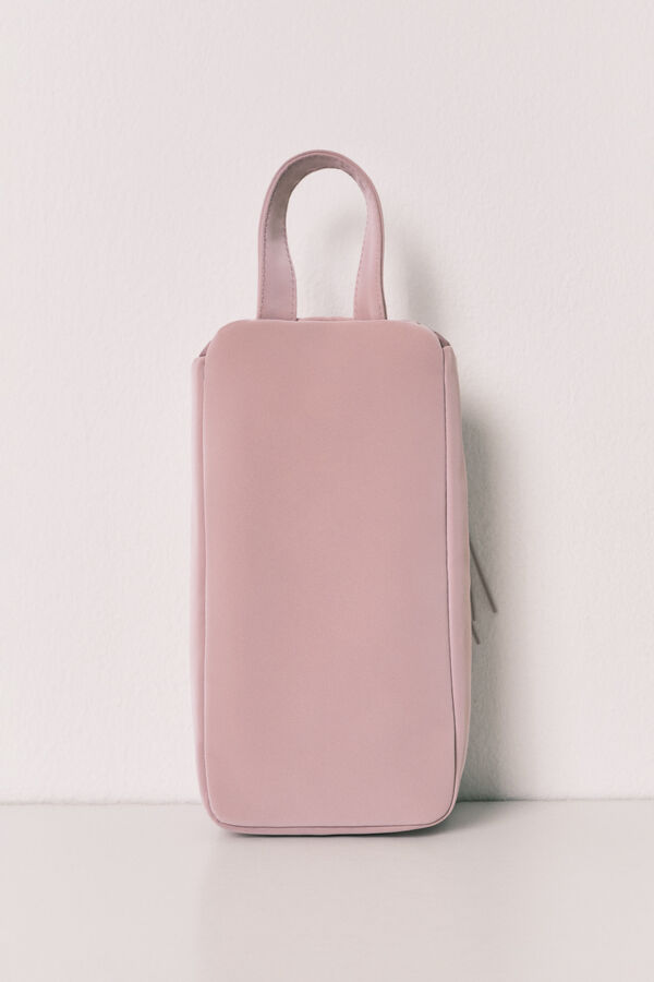 Women'secret Pink medium zip handle vanity case pink
