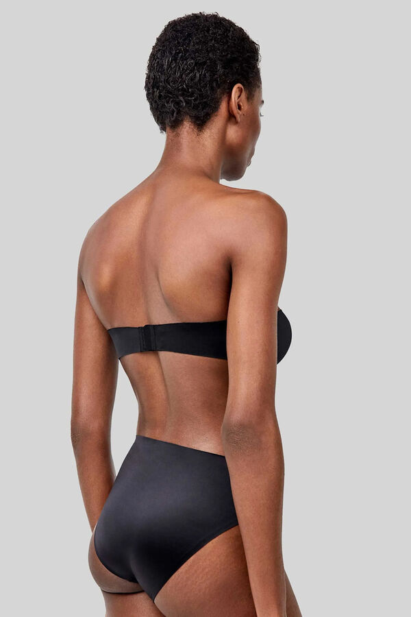 Gisela Klassischer, unsichtbarer Satin-Slip Schwarz