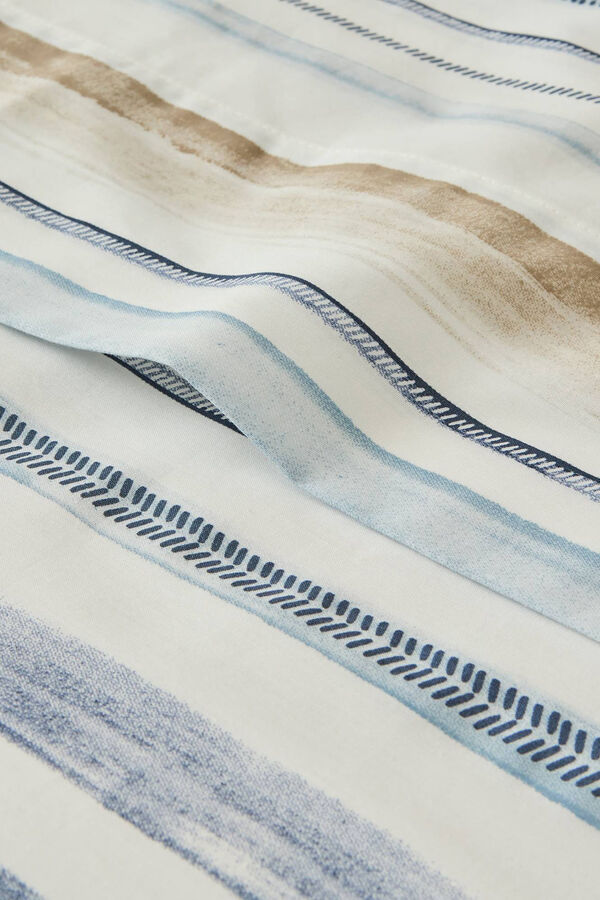 Womensecret Watercolour striped sheet bleu