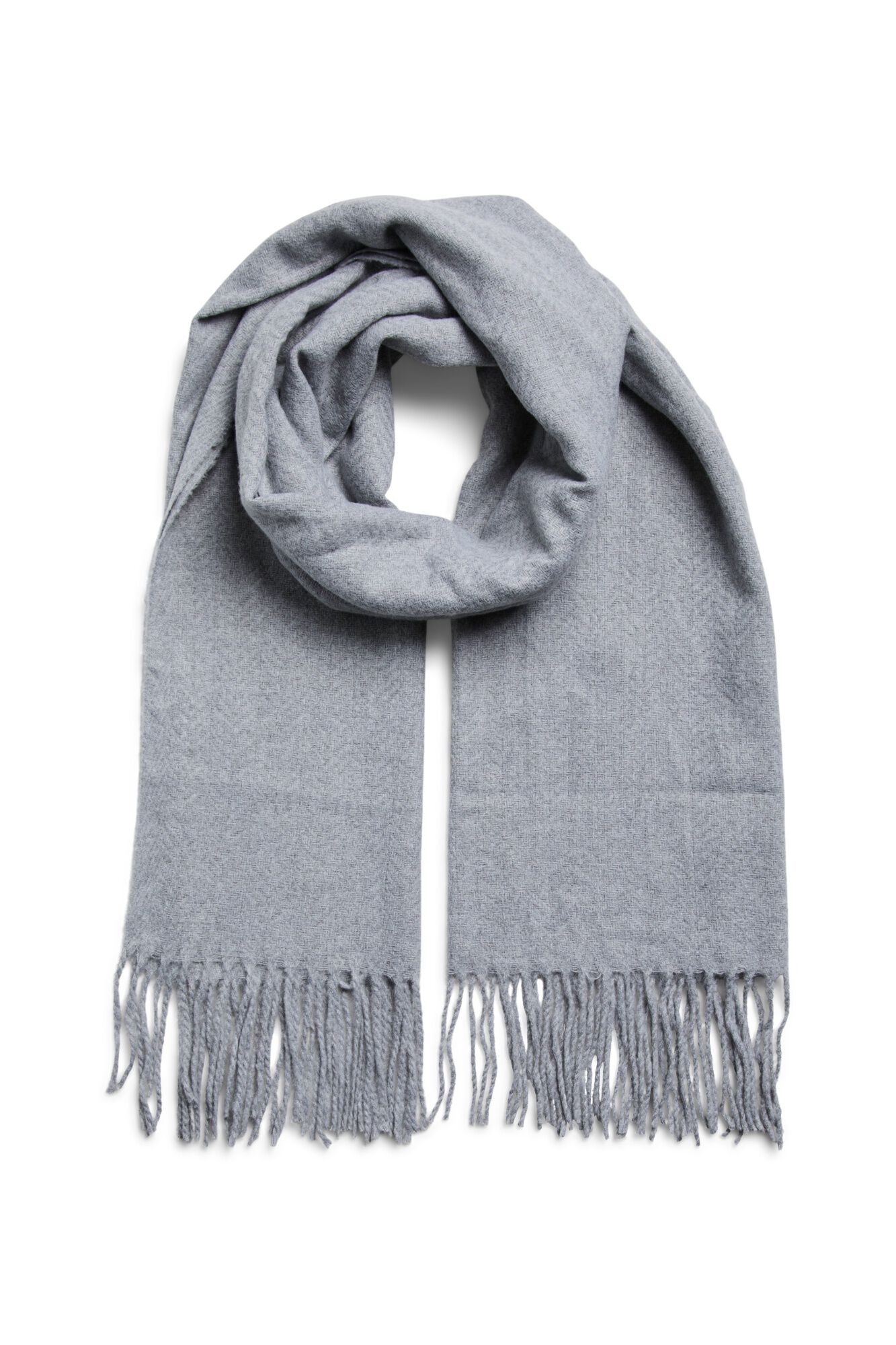 Pieces Long fringed scarf