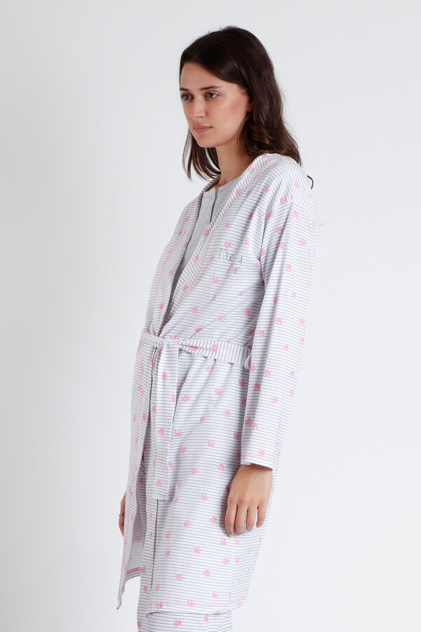 Womensecret DISNEY Dalmatians long-sleeved maternity robe for women Bijela