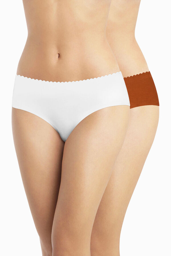 DIM Pack 2 cuecas hipster sem costura estampado