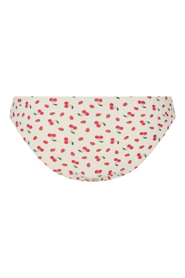 Pieces Glitter bikini bottoms white