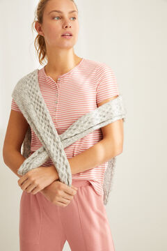 Womensecret Striped cotton Henley t-shirt printed