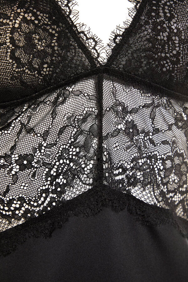 Trendyol Picard&iacute;as camis&oacute;n encaje negro negro