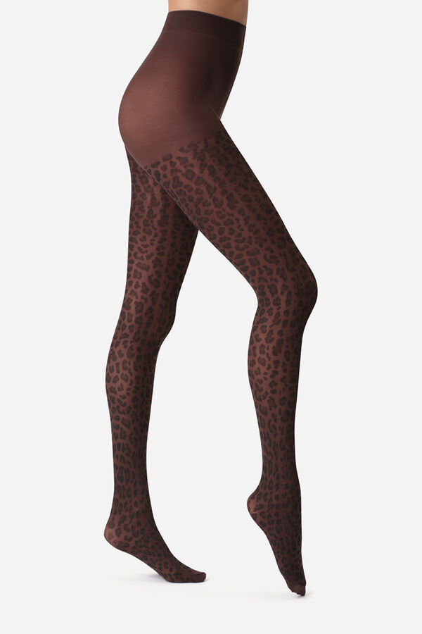 DIM Panty print leopardo  45 Deniers estampado