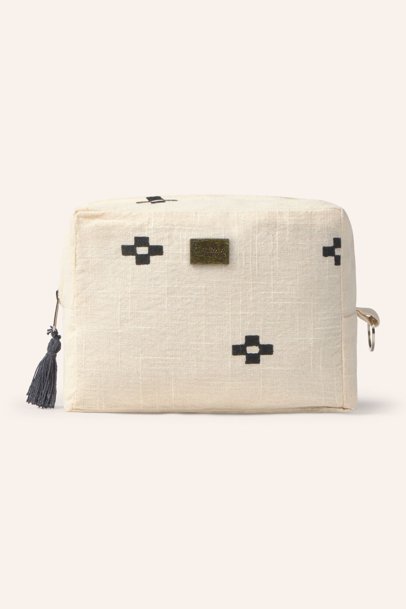 Calma House Cremefarbene Kobe-Kosmetiktasche