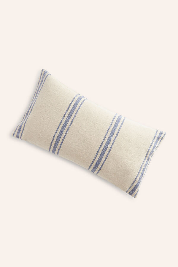 Womensecret Bari cushion cover with blue woven stripe blue